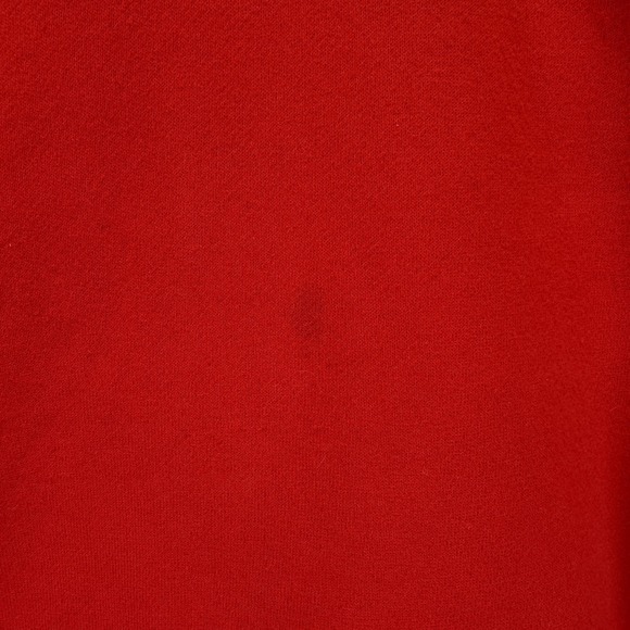 Comfrt Hoodie Sweatshirt Mens Small Red Fleece Pullover Kangaroo Pocket Logo - Picture 2 of 11